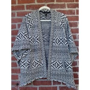 Forever 21 Aztec | Ikat 3/4 Sleeve Cardigan